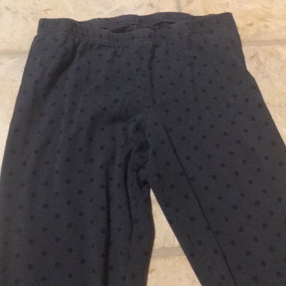 Black and Grey polka dot leggings - Picture 2 of 3